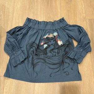 Little Mermaid Off the Shoulder Top